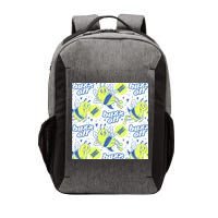 Retro Bee Buzz Off Cartoon Vector Backpack
