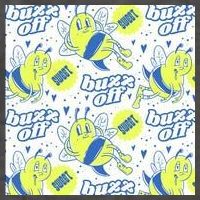 Retro Bee Buzz Off Cartoon Vector Backpack
