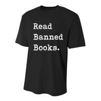 Read Banned Book Funny Reading For Readers Gift Youth Performance Sprint T-Shirt