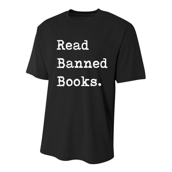 Read Banned Book Funny Reading For Readers Gift Youth Performance Sprint T-Shirt