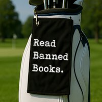 Read Banned Book Funny Reading For Readers Gift Golf Towel