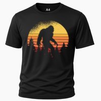 Retro Bigfoot Believer Silhouette Sasquatch Hide And Seek Performance Shirt