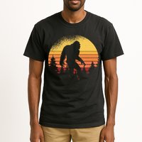 Retro Bigfoot Believer Silhouette Sasquatch Hide And Seek Tall T-Shirt