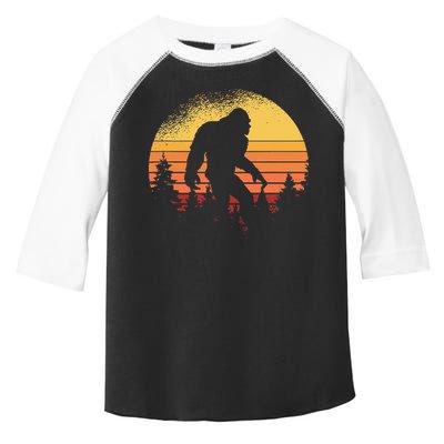 Retro Bigfoot Believer Silhouette Sasquatch Hide And Seek Toddler Fine Jersey T-Shirt