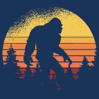 Retro Bigfoot Believer Silhouette Sasquatch Hide And Seek Infant Baby Jersey Bodysuit