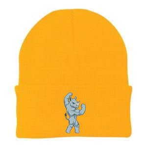 Rhino Bodybuilder Bodybuilding Sports Gift Knit Cap Winter Beanie