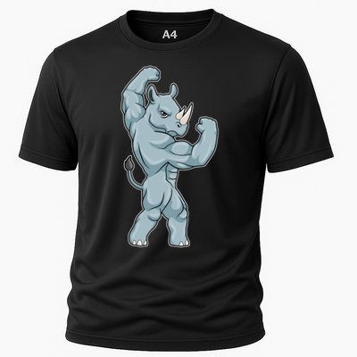 Rhino Bodybuilder Bodybuilding Sports Gift Performance Shirt