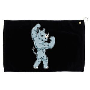 Rhino Bodybuilder Bodybuilding Sports Gift Grommeted Golf Towel