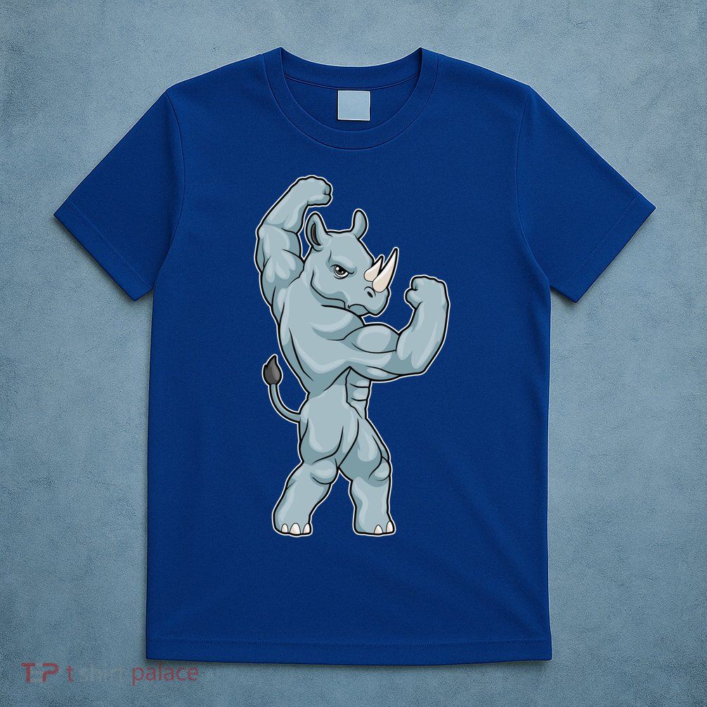 Rhino Bodybuilder Bodybuilding Sports Gift T-Shirt