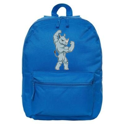 Rhino Bodybuilder Bodybuilding Sports Gift 16 in Basic Backpack