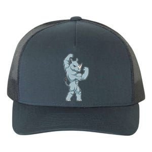 Rhino Bodybuilder Bodybuilding Sports Gift Yupoong Adult 5-Panel Trucker Hat