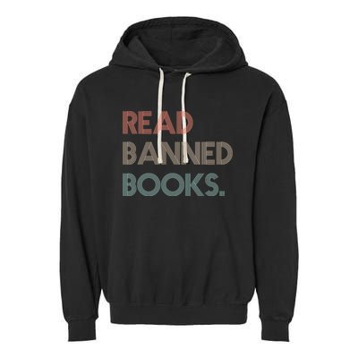 Read Banned Books Librarians Banned Books Week Retro Vintage Garment-Dyed Fleece Hoodie