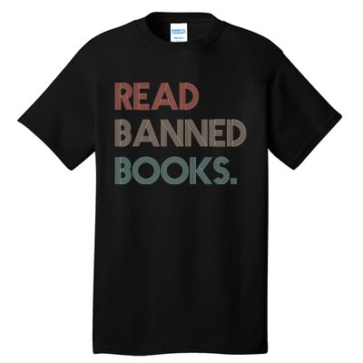 Read Banned Books Librarians Banned Books Week Retro Vintage Tall T-Shirt