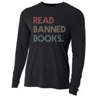 Read Banned Books Librarians Banned Books Week Retro Vintage Cooling Performance Long Sleeve Crew