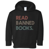 Read Banned Books Librarians Banned Books Week Retro Vintage Toddler Hoodie