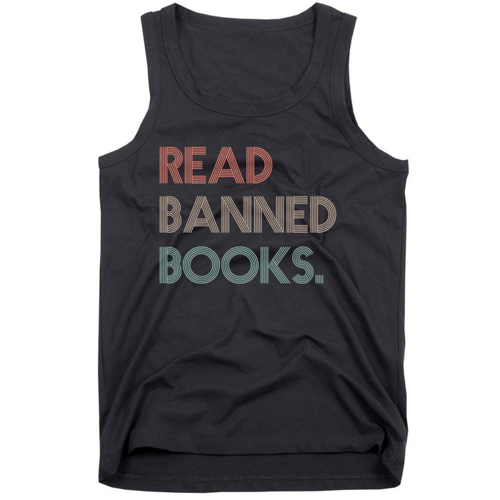 Read Banned Books Librarians Banned Books Week Retro Vintage Tank Top