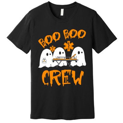 Retro Boo Boo Crew Halloween Nurse Ghost Paramedic Premium T-Shirt