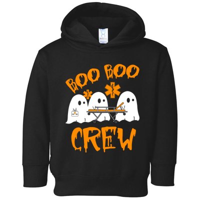 Retro Boo Boo Crew Halloween Nurse Ghost Paramedic Toddler Hoodie