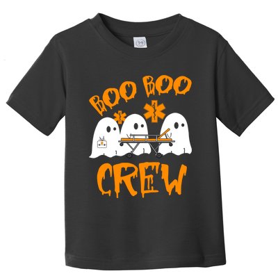 Retro Boo Boo Crew Halloween Nurse Ghost Paramedic Toddler T-Shirt