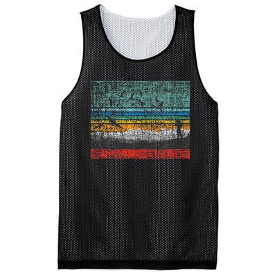 Retro Birding Bird Watching Bird Watcher Birder Mesh Reversible Basketball Jersey Tank