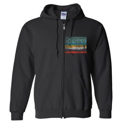 Retro Birding Bird Watching Bird Watcher Birder Full Zip Hoodie