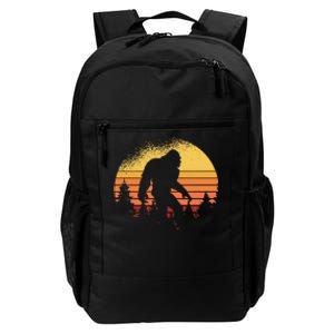 Retro Bigfoot Believer Silhouette Sasquatch Hide And Seek Daily Commute Backpack