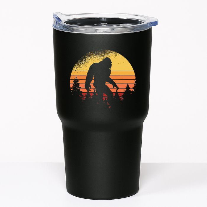 Retro Bigfoot Believer Silhouette Sasquatch Hide And Seek Tumbler