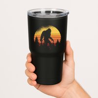 Retro Bigfoot Believer Silhouette Sasquatch Hide And Seek Tumbler