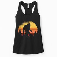 Retro Bigfoot Believer Silhouette Sasquatch Hide And Seek Womens Tank Top