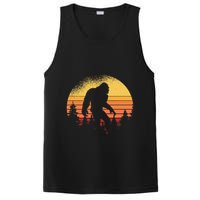 Retro Bigfoot Believer Silhouette Sasquatch Hide And Seek PosiCharge Competitor Tank