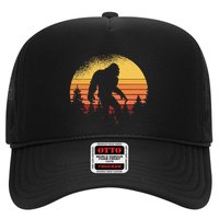 Retro Bigfoot Believer Silhouette Sasquatch Hide And Seek Trucker Hat