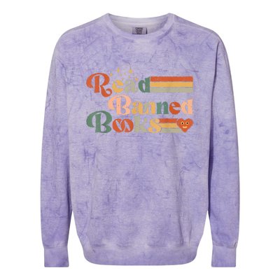 Read Banned Books Week Reader Colorblast Crewneck Sweatshirt