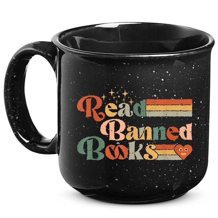 Read Banned Books Week Reader 15oz Campfire Ceramic Mug