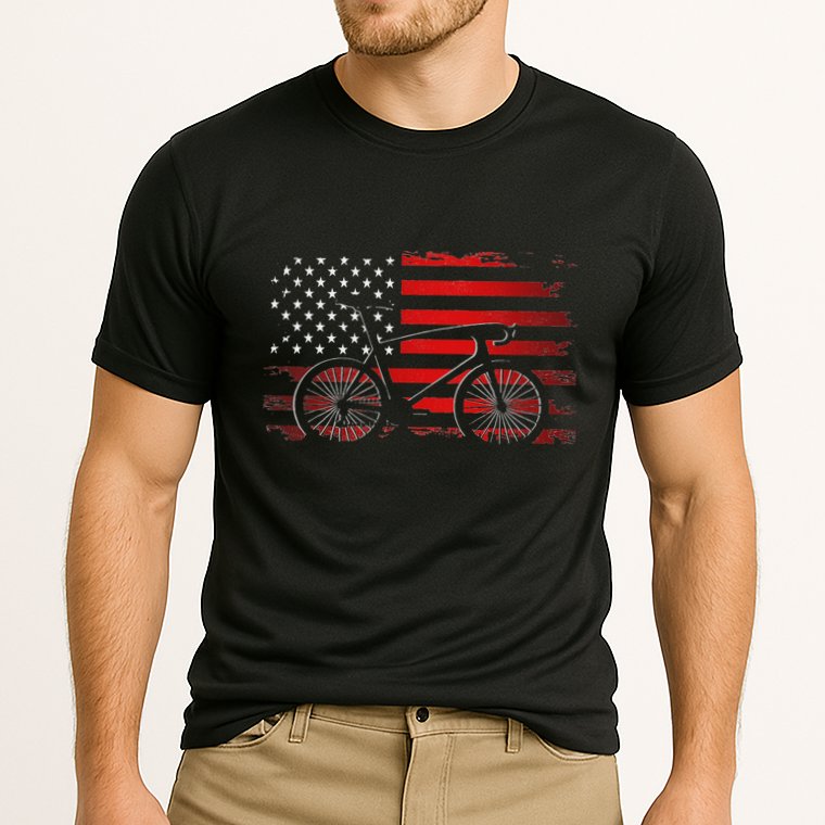 Road Biking Bicycle Cycling Cooling Performance Crew T-Shirt