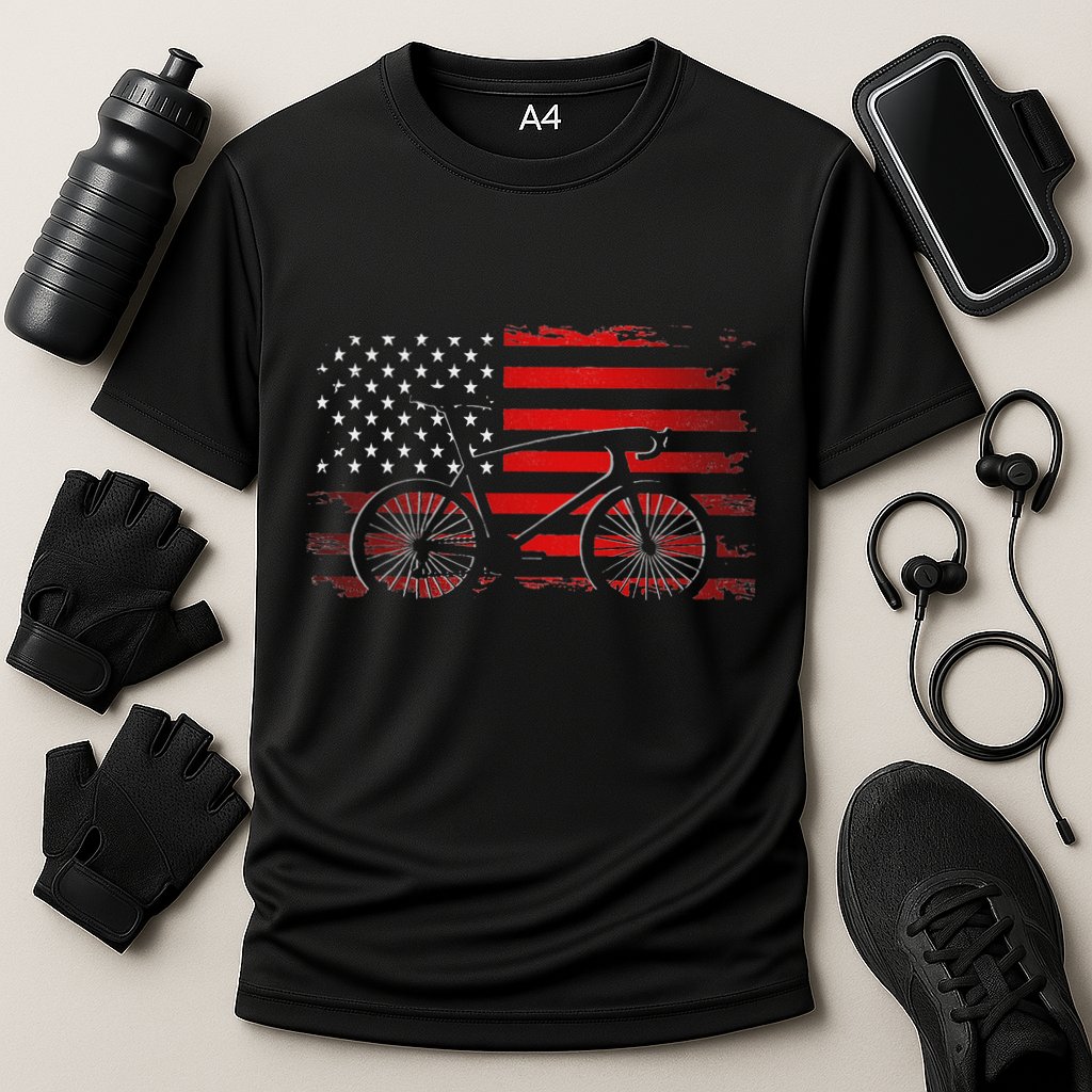 Road Biking Bicycle Cycling Cooling Performance Crew T-Shirt
