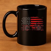 Road Biking Bicycle Cycling 11oz C Handle Ceramic Mug