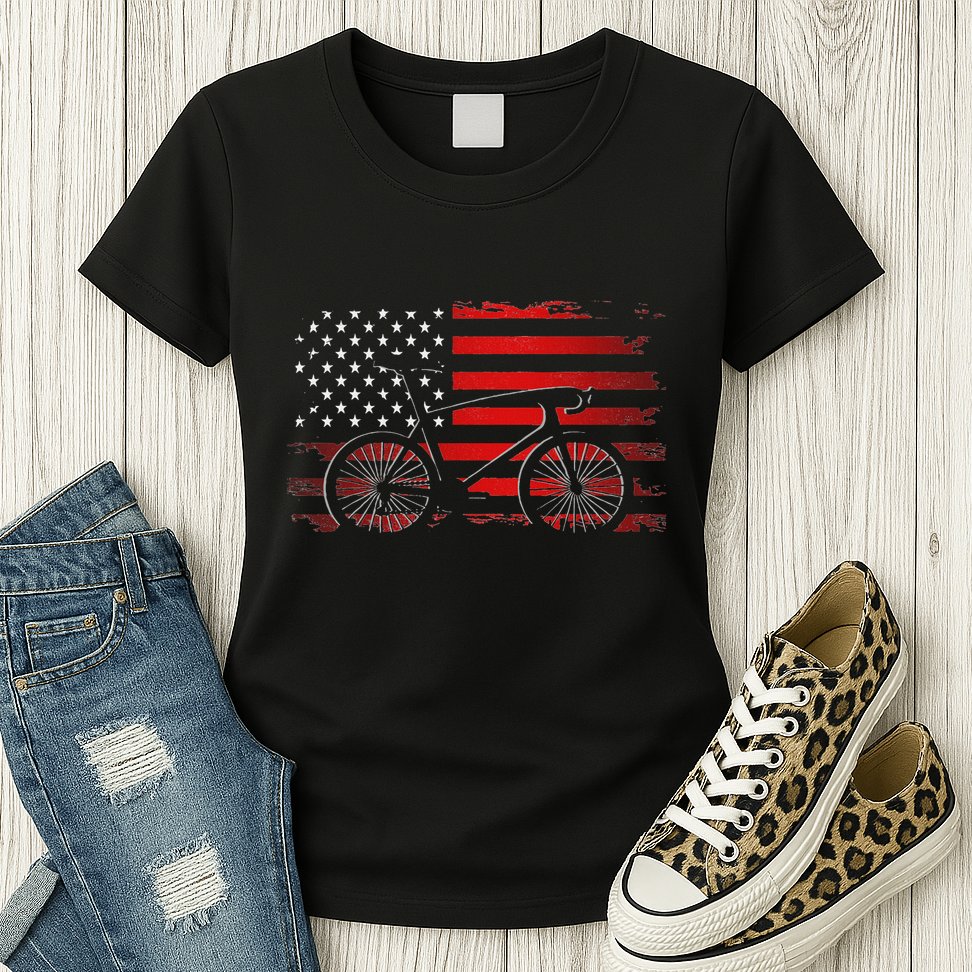 Road Biking Bicycle Cycling Womens T-Shirt