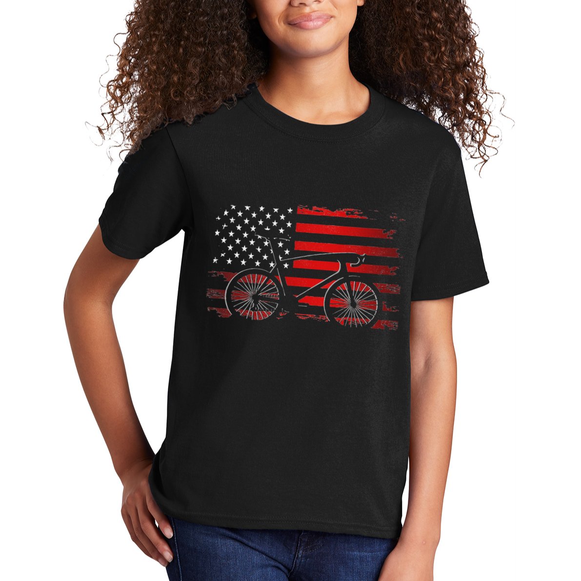 Road Biking Bicycle Cycling Kids T-Shirt