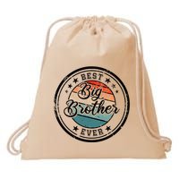 Retro Best Big Brother Ever Big Brother Drawstring Bag