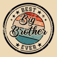 Retro Best Big Brother Ever Big Brother Drawstring Bag