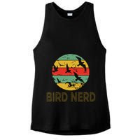 Retro Birding Bird Watching Nerd Funny Bird Watcher Ladies PosiCharge Tri-Blend Wicking Tank