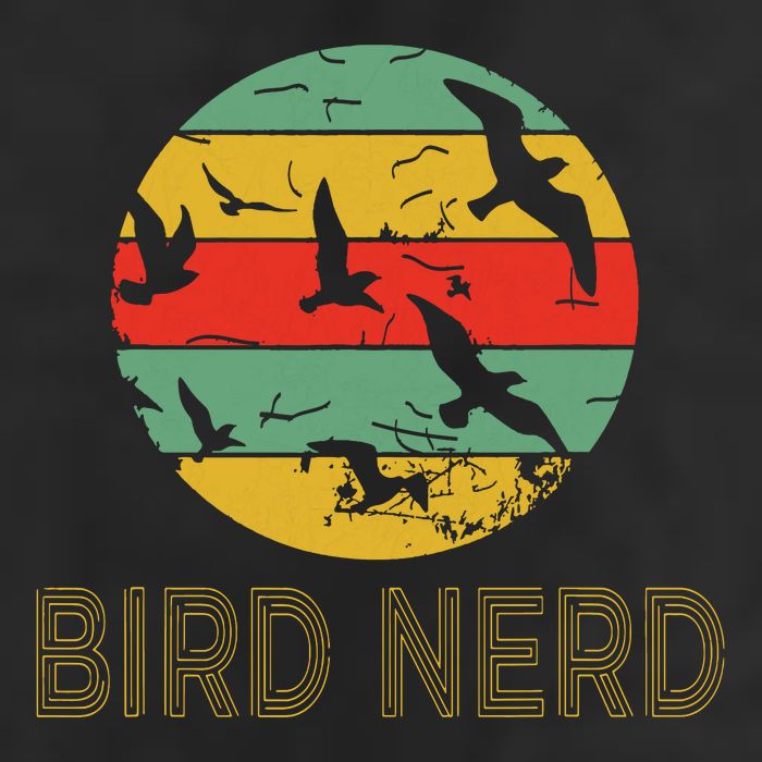Retro Birding Bird Watching Nerd Funny Bird Watcher 7 Panel Mesh Trucker Snapback Hat