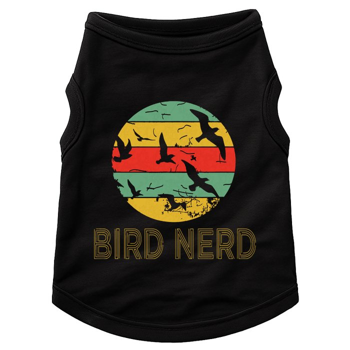 Retro Birding Bird Watching Nerd Funny Bird Watcher Doggie Tank