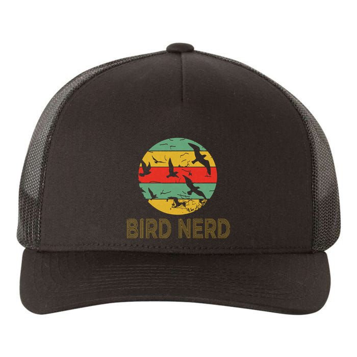Retro Birding Bird Watching Nerd Funny Bird Watcher Yupoong Adult 5-Panel Trucker Hat