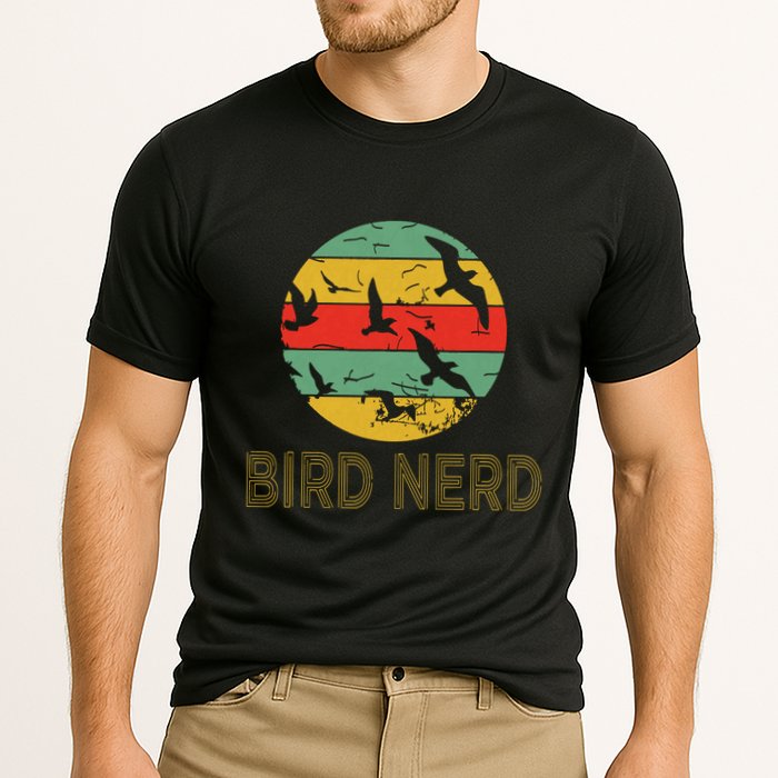 Retro Birding Bird Watching Nerd Funny Bird Watcher Performance Shirt