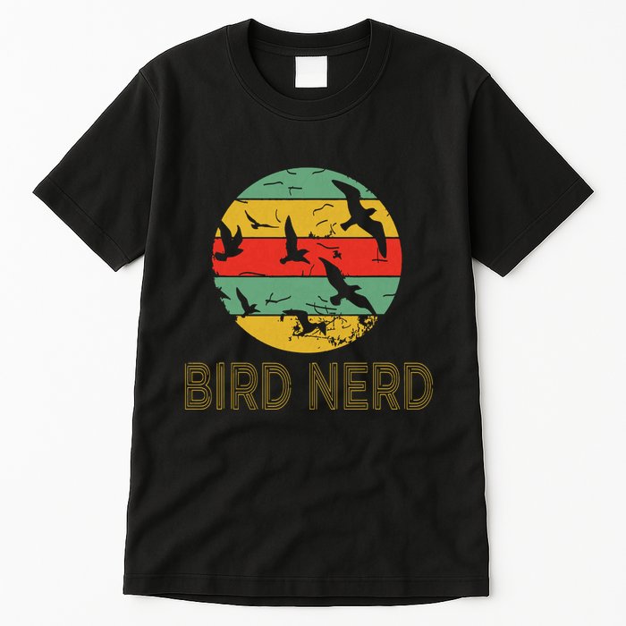 Retro Birding Bird Watching Nerd Funny Bird Watcher Tall T-Shirt