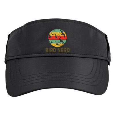 Retro Birding Bird Watching Nerd Funny Bird Watcher Adult Drive Performance Visor