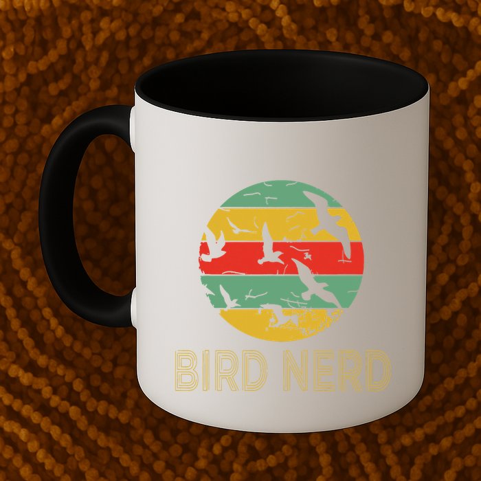 Retro Birding Bird Watching Nerd Funny Bird Watcher Mug