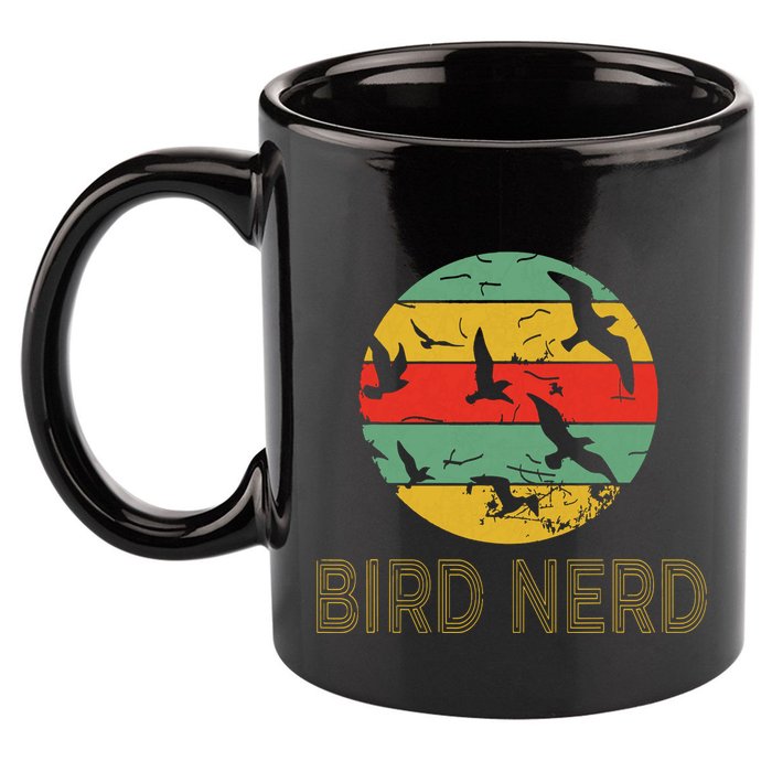 Retro Birding Bird Watching Nerd Funny Bird Watcher 11oz C Handle Ceramic Mug