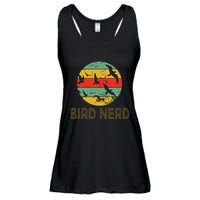 Retro Birding Bird Watching Nerd Funny Bird Watcher Ladies Essential Flowy Tank
